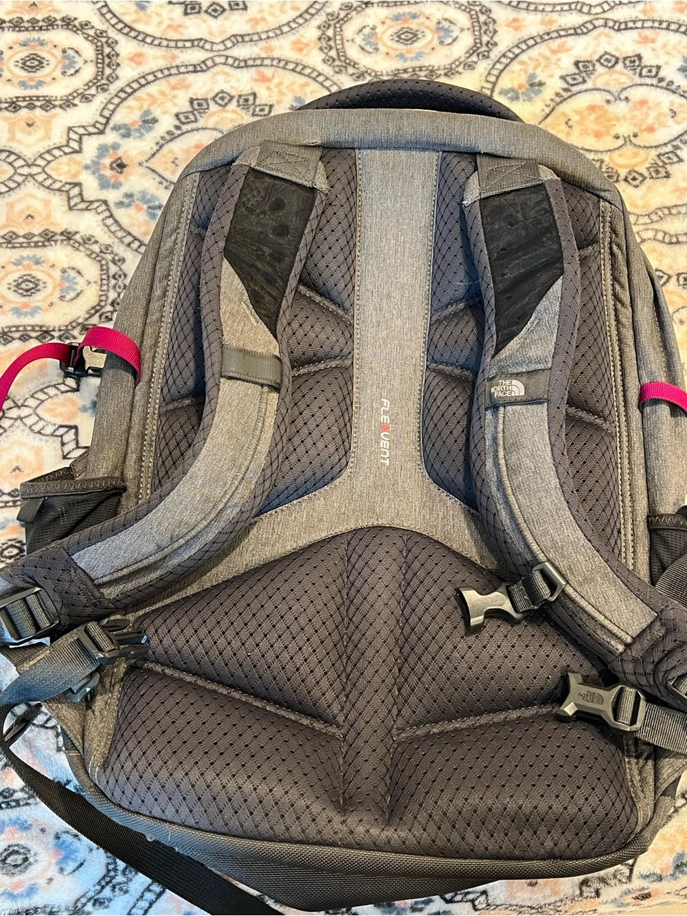The North Face Grey / pink  FleVent Backpack